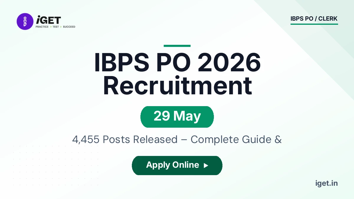 IBPS PO 2026 Recruitment: 4,455 Posts Released – Complete Guide & Last Date 29 May