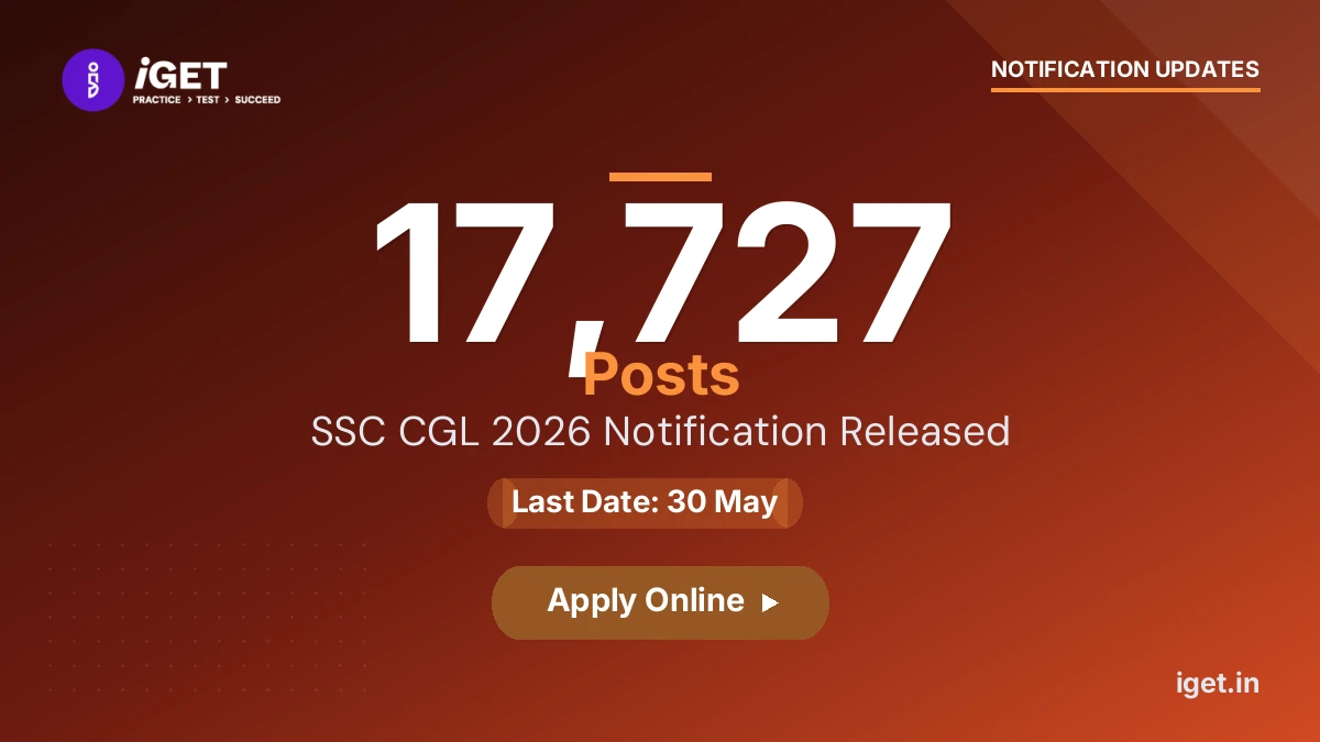 SSC CGL 2026 Notification Released — 17,727 Posts, Last Date 30 May